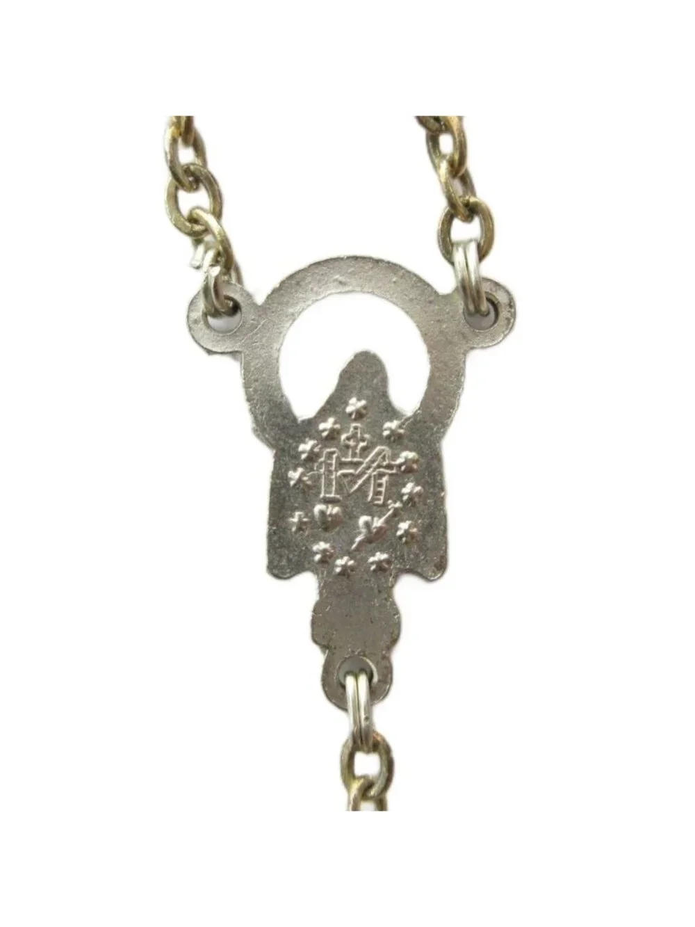 Dolce & Gabbana Rosary Necklace Long Pendant Cross Black